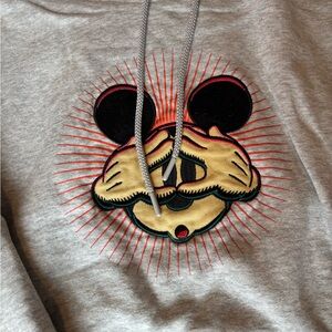 Gray Hoodie Disneyland Halloween Mickey Mouse Sweatshirt